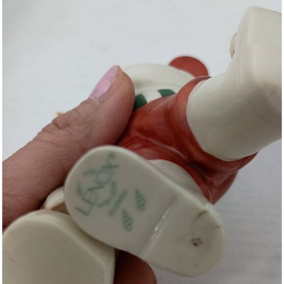 Vintage Lenox Golf Swing Golfer Santa Porcelain Christmas Figurine Collectible - Picture 8 of 9